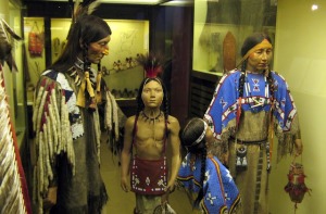 Picture from Karl May Museum of scenes of believed American Indian life